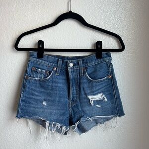 Levi's Classic 501 Blue Denim Jean Shorts